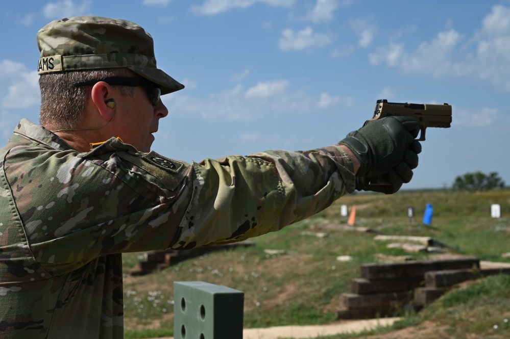 Kansas Army National Guard Leadership Qualify at the M17 Range