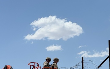 U.S. Army reinforce southern border barrier