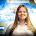 Intern Brhyona Thomas Poses for Photo at Edwards Air Force Base