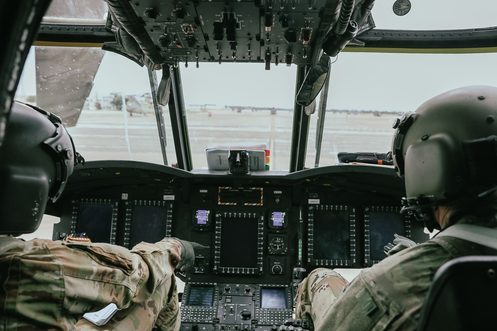 1st Air Cavalry Brigade Commander takes flight
