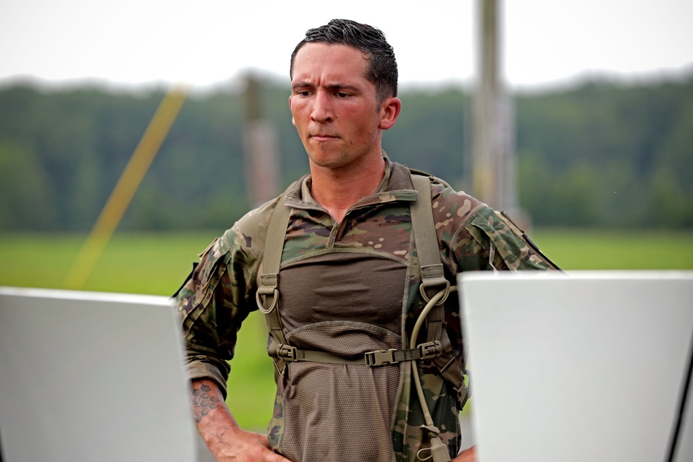 Competitors in the Army National Guard's 2025 National Best Warrior Competition take on the Medal of Honor Run