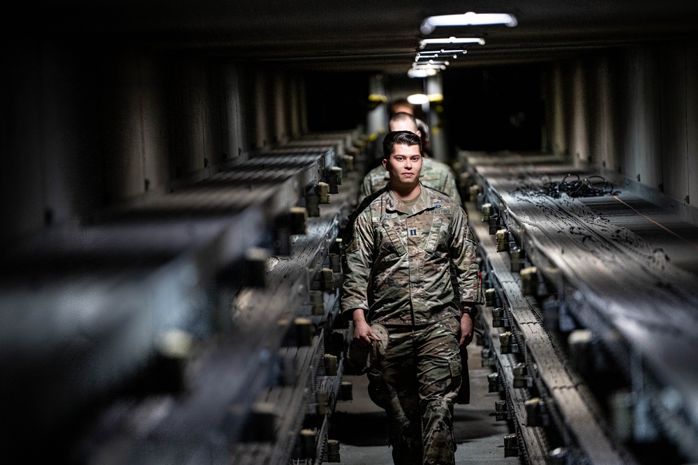 Capt. M. Sergent Ryan Leads a Tunnel Tour at Edwards Air Force Base, California
