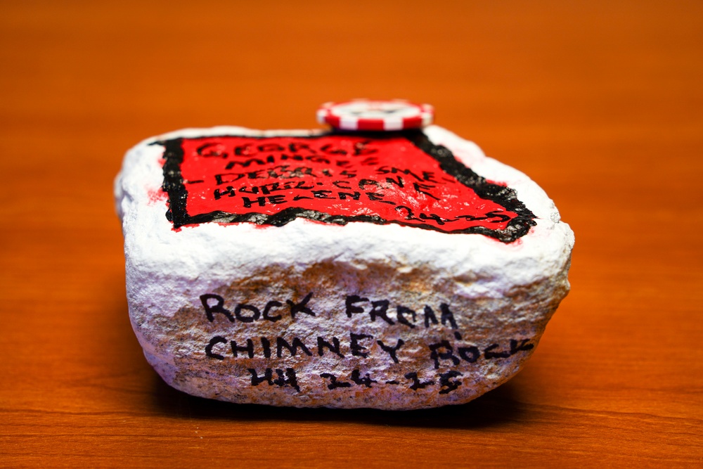 Soldier creates hand-painted mementos for fellow Hurricane Helene relief team members
