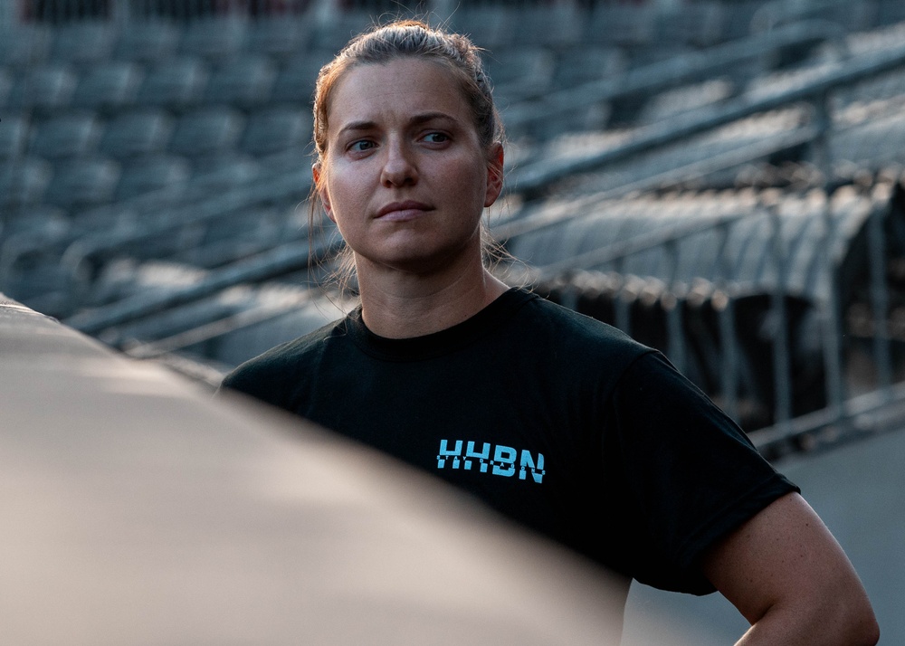 XVIII Airborne Corps PT at Segra Stadium