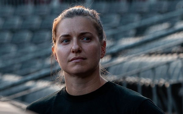 XVIII Airborne Corps PT at Segra Stadium