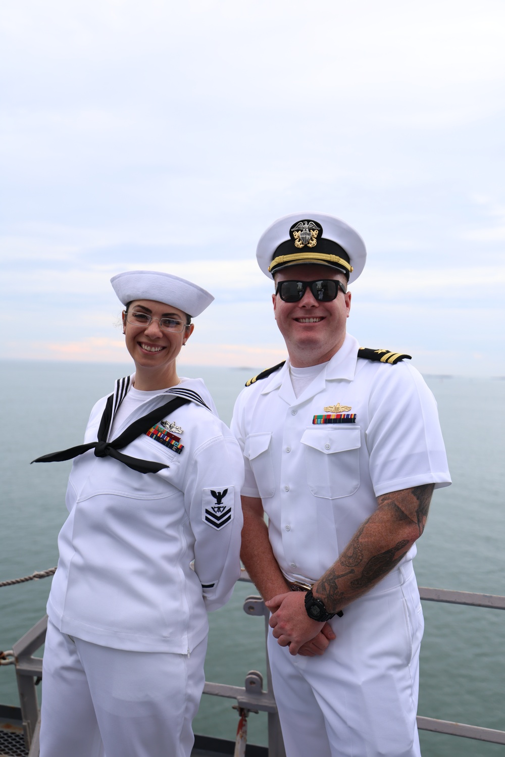 USS DONALD COOK Sea &amp; Anchor Inbound Boston