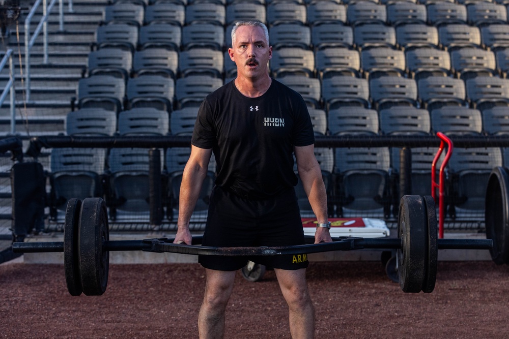 XVIII Airborne Corps Physical Training at Segra Stadium