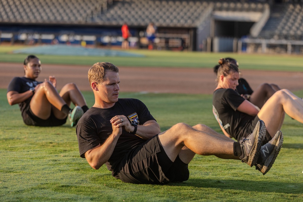 XVIII Airborne Corps Physical Training at Segra Stadium