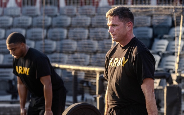 XVIII Airborne Corps Physical Training at Segra Stadium