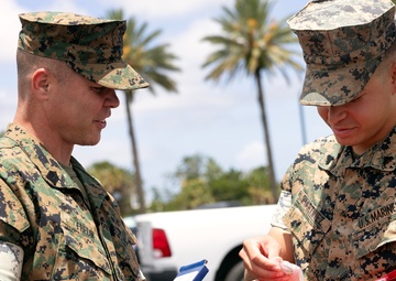 Marine's 500+ Hours with Autism Soccer Earn Top Volunteer Medal