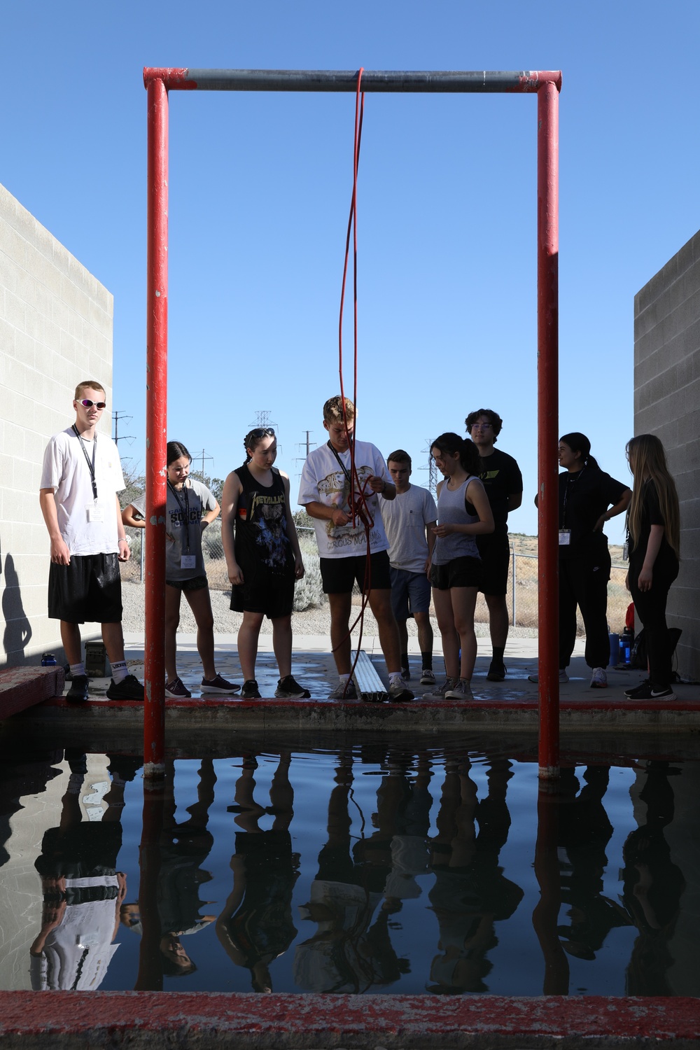 Freedom Academy Delegates participate in team building exercise 2025