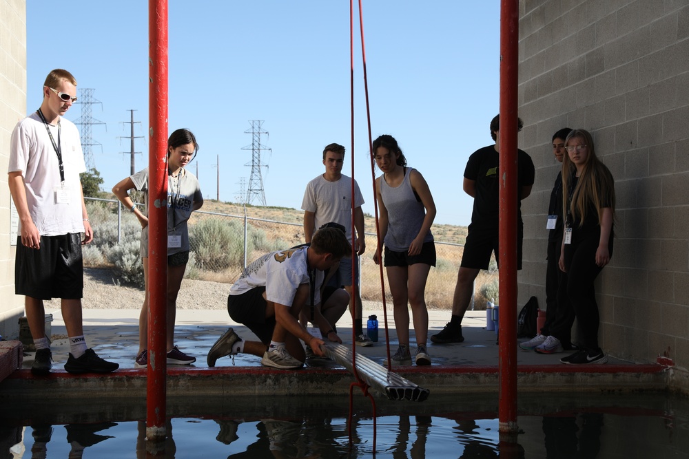 Freedom Academy Delegates participate in team building exercise 2025