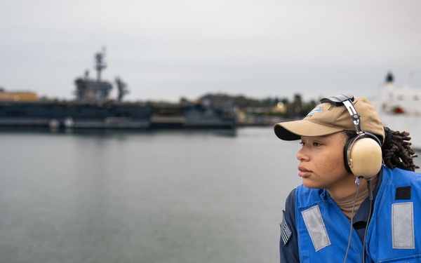 USS Theodore Roosevelt Departs San Diego