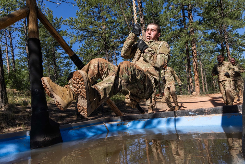 U.S. Air Force Academy BCT Class of 2029 Obstacle Course