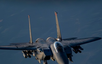 Strike Eagles patrol the skies over the USCENTCOM AOR