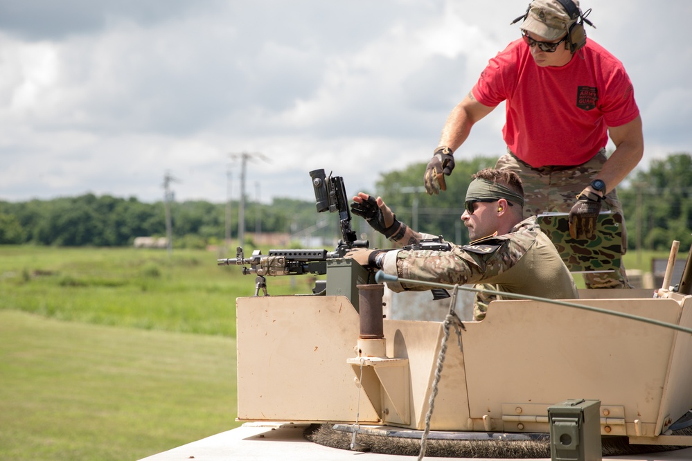 Staff Sgt. Nicholas White conducts Mounted Gunnery - 2025 National Best Warrior
