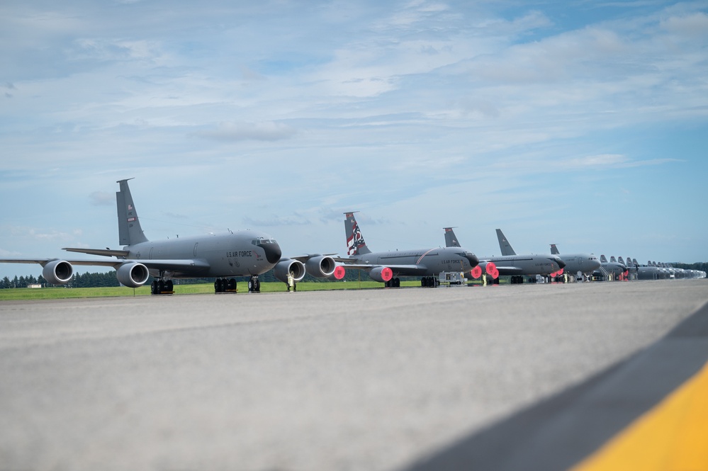 Stateside Wingmen, aircraft, gather at Yokota to support DLE 2025 missions