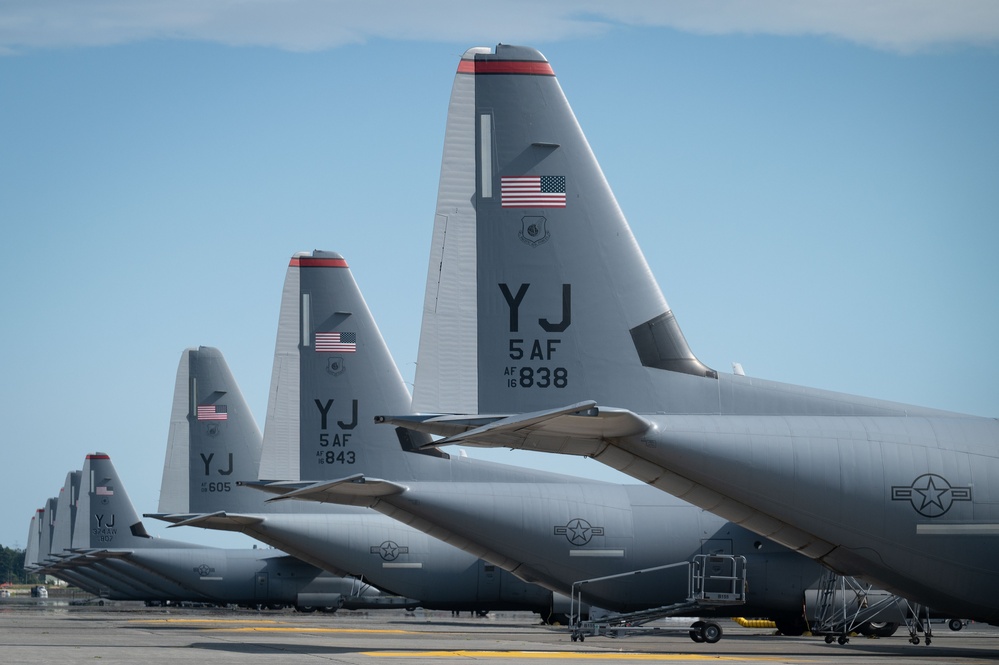 Stateside Wingmen, aircraft, gather at Yokota to support DLE 2025 missions
