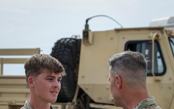 Nordhaus, Raines, visit Guardsmen on duty supporting Texas flood response