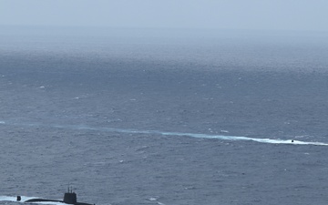 USS Santa Fe (SSN 763) and JMSDF submarine conduct a bilateral exercise