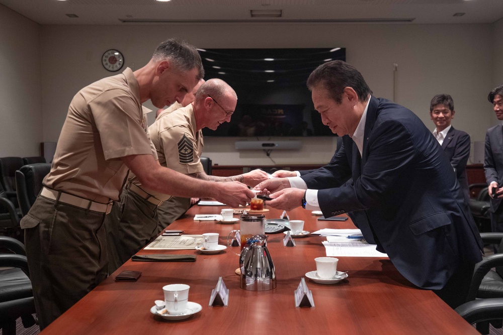 ANA Meeting with Sgt. Major Armentrout at MCAS Iwakuni