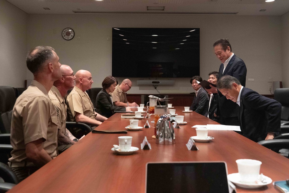 ANA Meeting with Sgt. Major Armentrout at MCAS Iwakuni