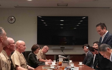 ANA Meeting with Sgt. Major Armentrout at MCAS Iwakuni