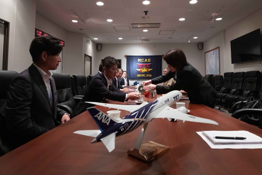 ANA Meeting with Sgt. Major Armentrout at MCAS Iwakuni