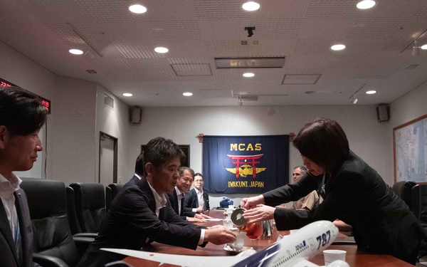 ANA Meeting with Sgt. Major Armentrout at MCAS Iwakuni