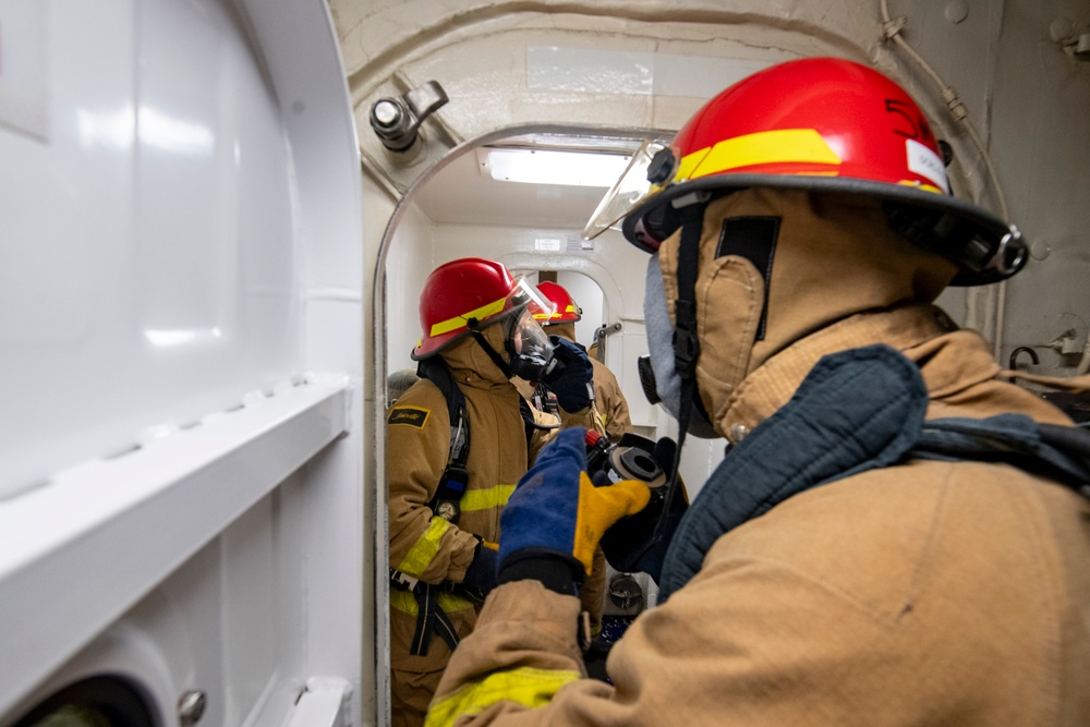 USS America (LHA 6) Conducts Firefighting Training during Exercise Talisman Sabre