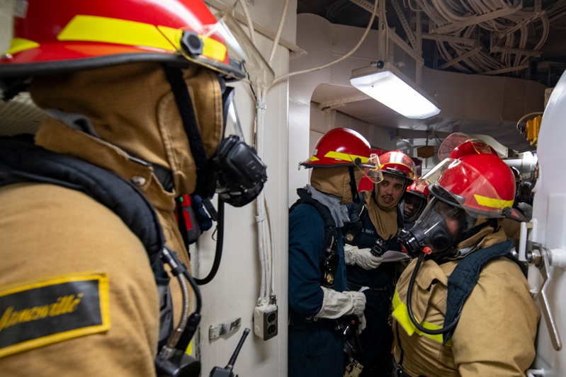 USS America (LHA 6) Conducts Firefighting Training during Exercise Talisman Sabre