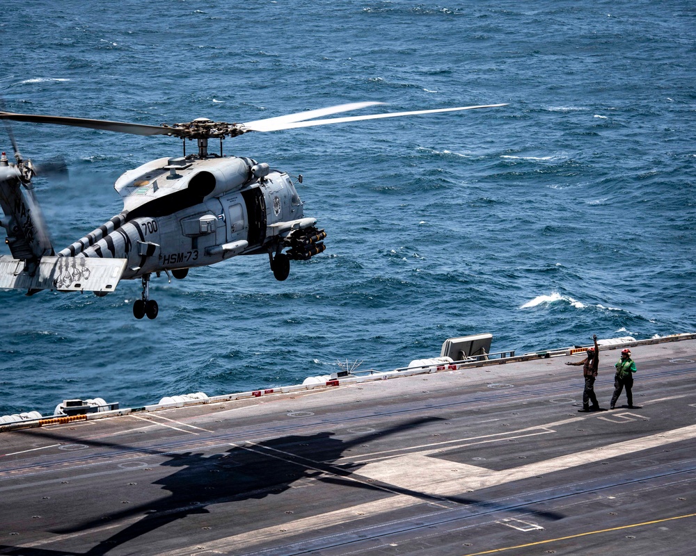 Nimitz Sailors Conduct Flight Operations