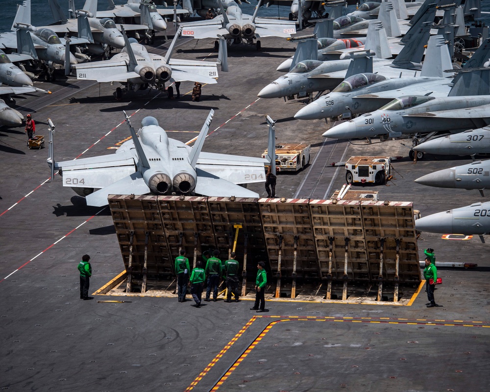 Nimitz Sailors Conduct Flight Operations