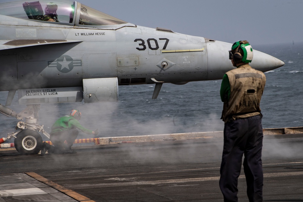 Nimitz Sailors Conduct Flight Operations