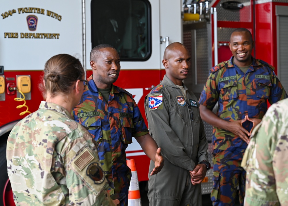 104th Fighter Wing hosts Kenya Defense Force Leaders for combat aviation visit, bolster State Partnership Program