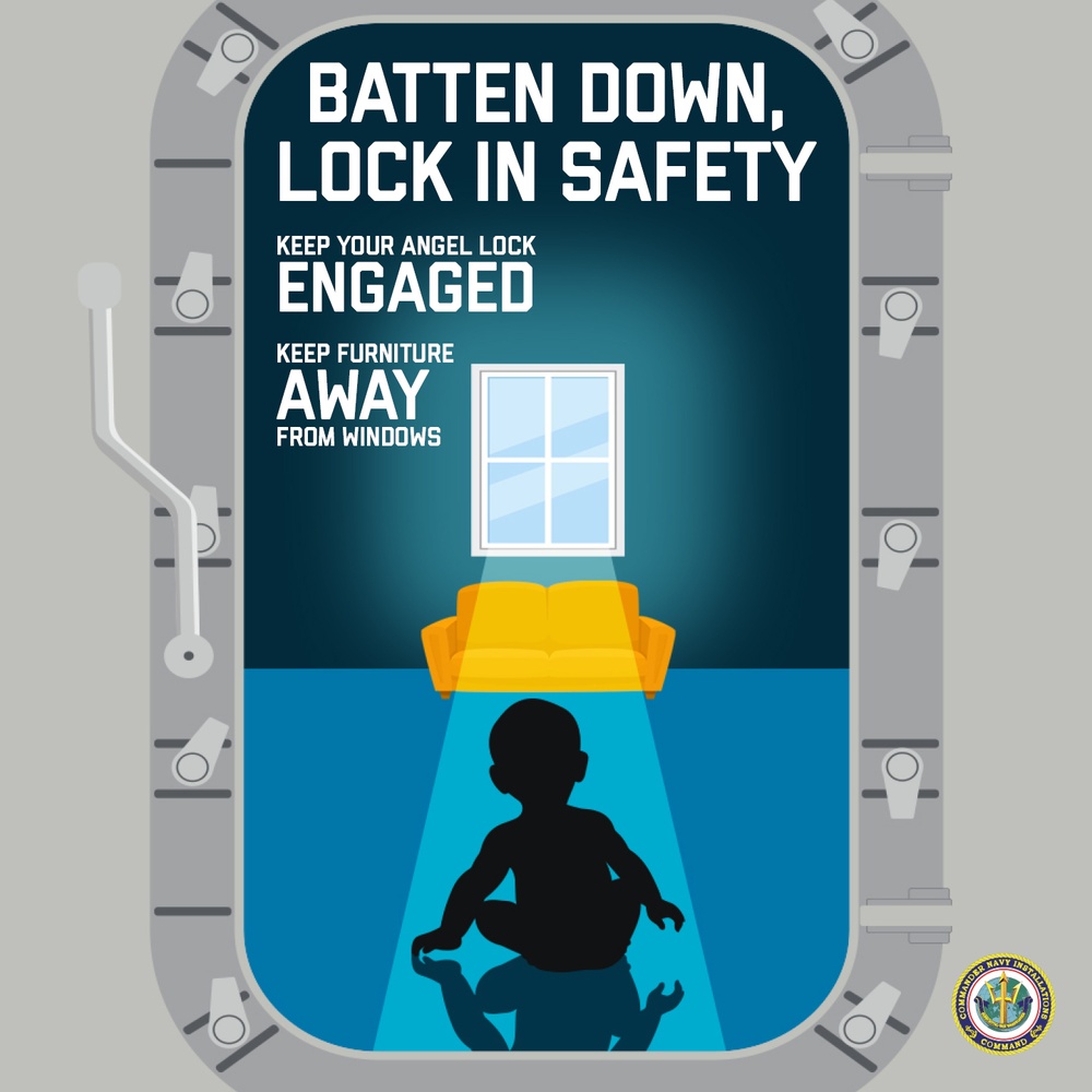 Window Safety Social Media Graphic - Batten Down