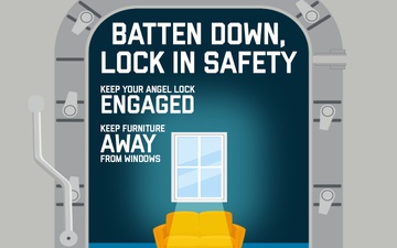 Window Safety Social Media Graphic - Batten Down
