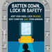 Window Safety Social Media Poster- Batten Down