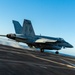 George Washington Conducts Flight Operations at Sunset