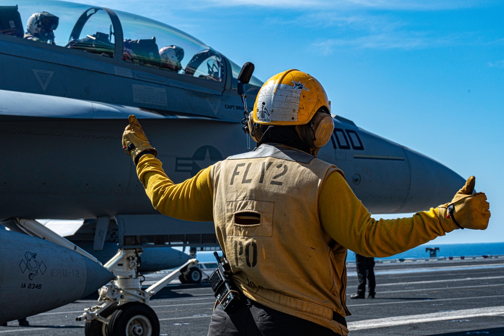 George Washington Conducts Flight Operations