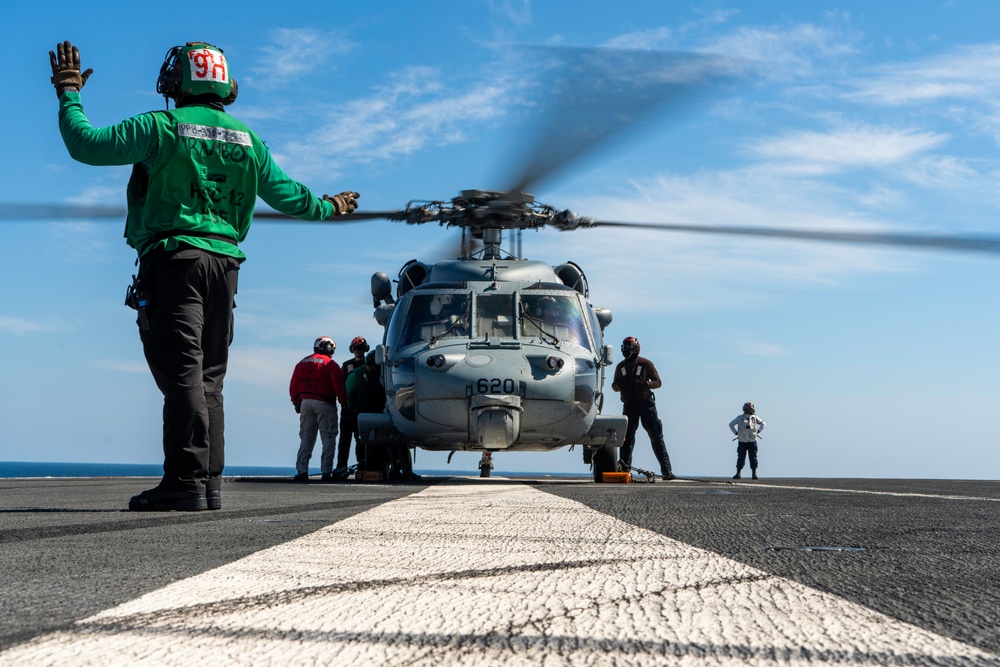 George Washington Conducts Flight Operations