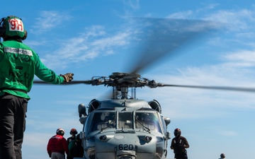 George Washington Conducts Flight Operations