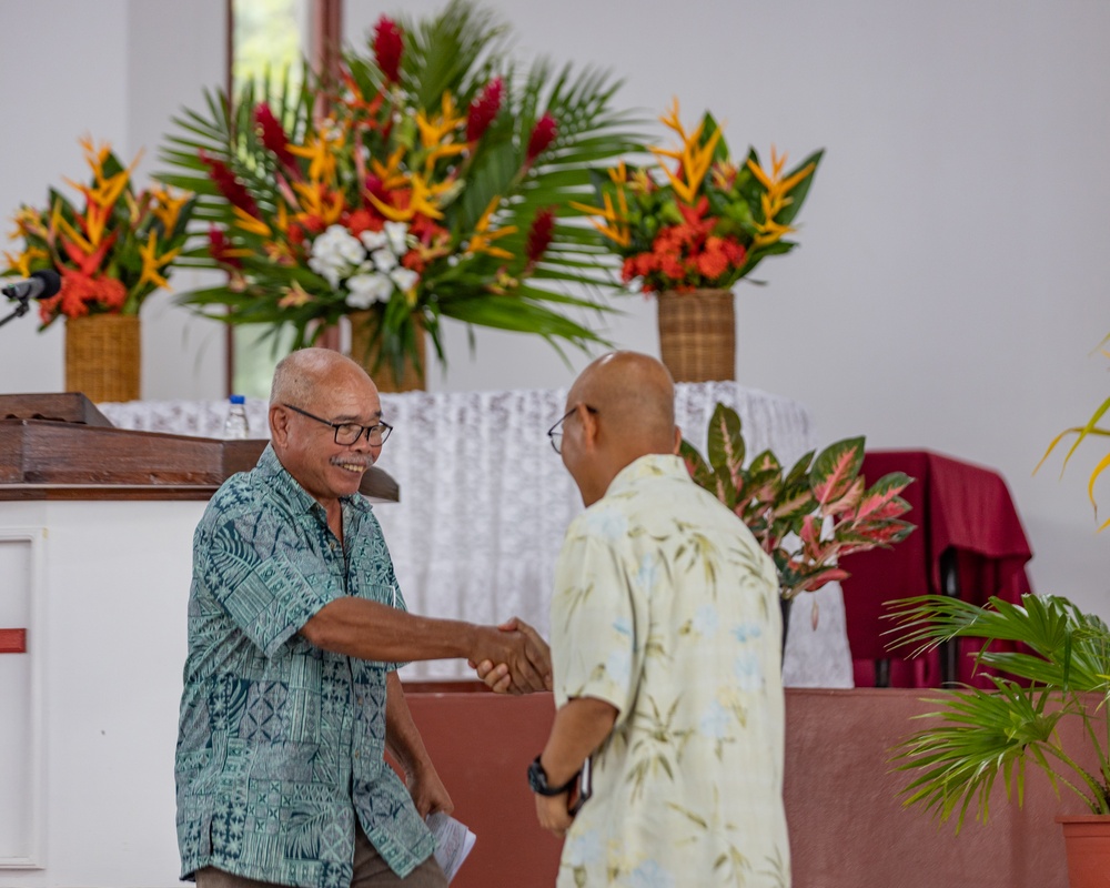 Faith at Sea: Koa Moana Chaplain Jin Choi Delivers a Sermon in Palau