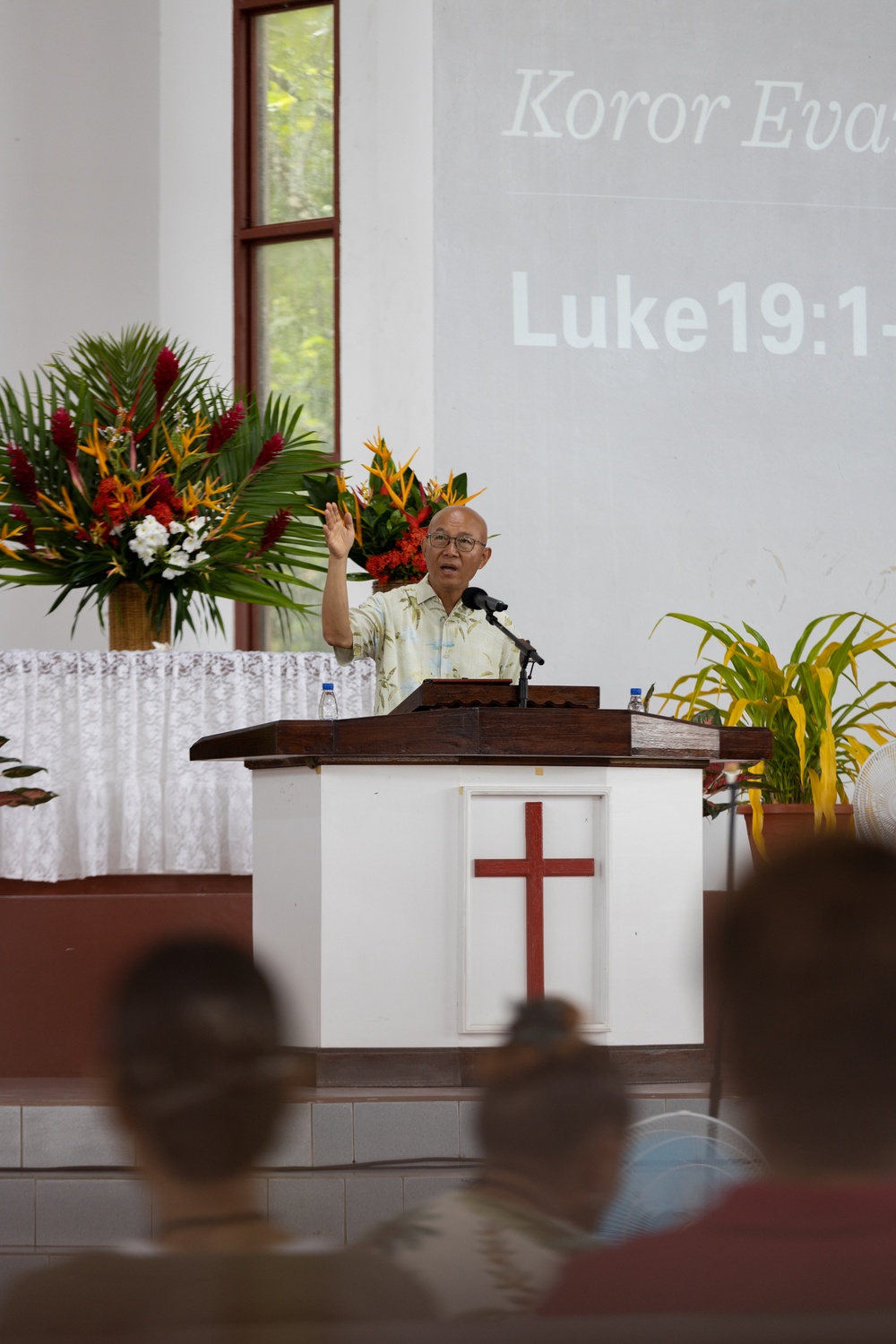 Faith at Sea: Koa Moana Chaplain Jin Choi Delivers a Sermon in Palau