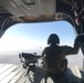 Chinook in flight supporting a base infrastructure project