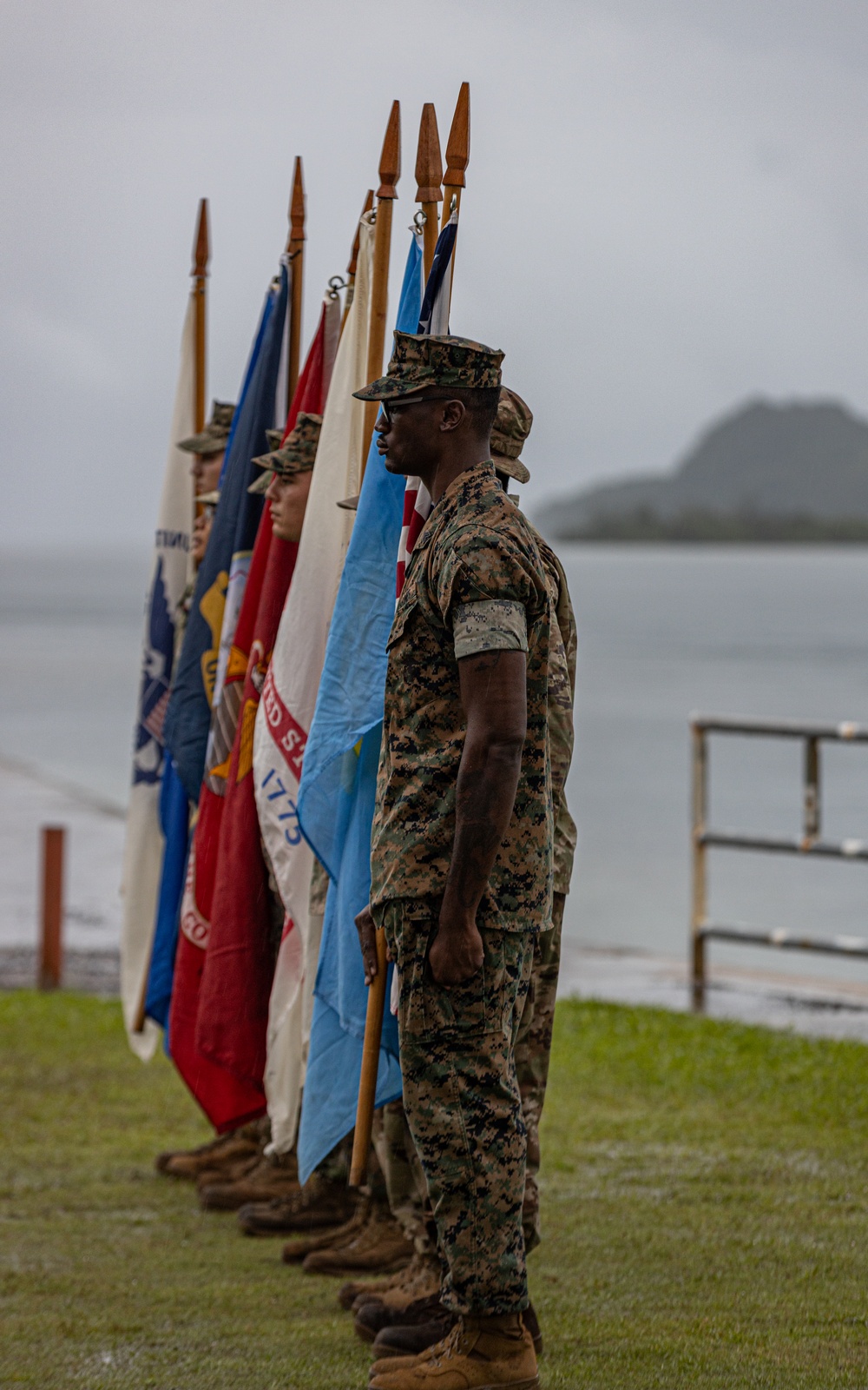 United in Service: Koa Moana Marines Participate in Color Guard for Independence Day in Palau