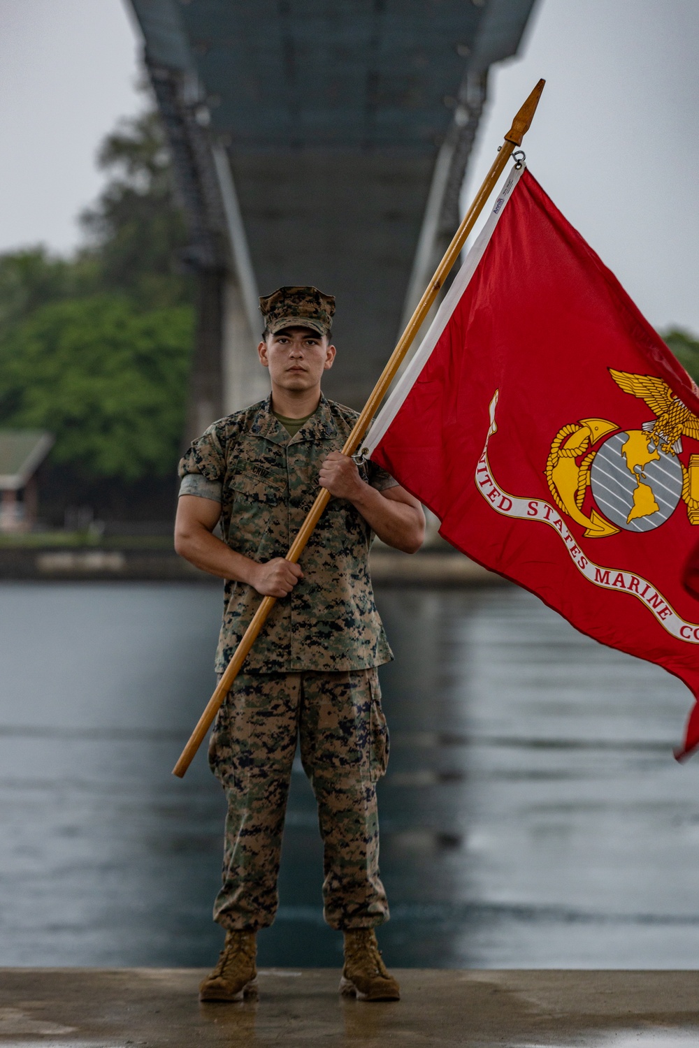 United in Service: Koa Moana Marines Participate in Color Guard for Independence Day in Palau