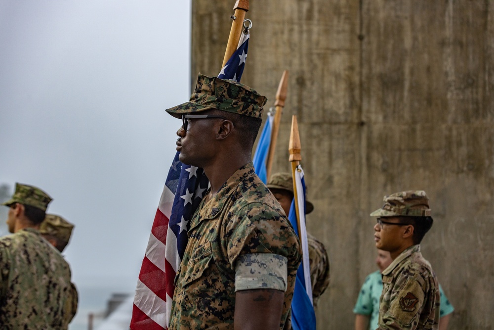 United in Service: Koa Moana Marines Participate in Color Guard for Independence Day in Palau