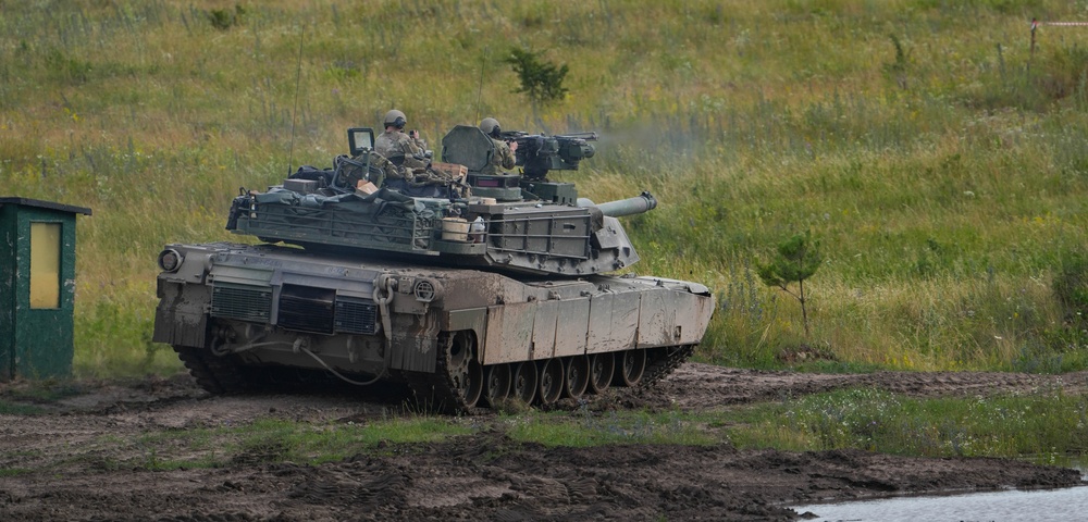 Tank warfare demonstration features Task Force Iron in Poland