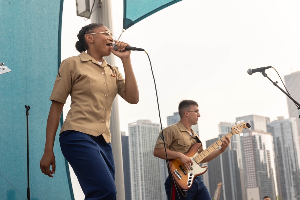 Quantico Marine Rock Band at Chicago Marine Week 2025